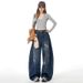 American High Street Style Ripped Jeans For Women, New Spring Collection, Loose Fit, Slimming, Three-dimensional Cut,_mkmklike.com