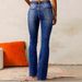 Vintage Stretch Flared Jeans – Retro Wash & High Waist (3 Colors)_mkmklike.com