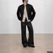 Waxed Okayama Denim A-Line Pants – 14.8oz Coated Straight-Leg Jeans (Vintage Wash, Relaxed Fit, Unisex Streetwear)"_mkmklike.com