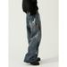 MTLCLOTHES Men's Clothing | Four Seasons New Korean Edition Ripped Design Sense Fried Street Skinny Wide Leg Jeans Men_mkmklike.com