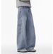Men's Oversized Straight-Leg Jeans – Vintage Washed Denim Pants With Multi-Pocket & Streetwear Design_mkmklike.com