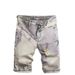 Men's Distressed Denim Shorts - Summer Casual Lightweight Ripped Jeans With Relaxed Fit & Streetwear Style_mkmklike.com