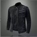 2025 European-USA Style Fashion Cowboy Outerwear Men's Lapel Long Sleeve Casual Vintage Zipper Motorcycle Denim Jacket M-4XL_mkmklike.com