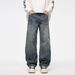 Nordmann Hot-Selling Men's Clothing / 2025 Autumn New American Retro Distressed Scimitar Jeans Unisex Draped Wide-Leg Pants_mkmklike.com