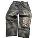 Men's Clothing Trendy Straight Leg Loose Jeans Women's Casual Pants Distressed Print Cropped Y2k For Formal & Casual_mkmklike.com