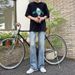 Men's Clothing Retro Washed Blue Flared Jeans Loose Straight Leg Men's Summer Style Versatile Casual Wide Leg Pants_mkmklike.com