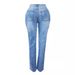 Women's Clothing Hot Girl Summer Pants Holes Heavy Beaded Beaded Stretch Jeans Trousers Women Jeans_mkmklike.com