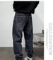 Men's Heavyweight Washed Casual Retro Jeans Harem Straight Leg Loose Fit Trendy High Street Tapered Pants Mid Waist Cotton_mkmklike.com
