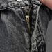Black Grey Marble Washed Flare Jeans – High Waist Clean Fit Retro Denim Pants For Men & Women Fashion Trends_mkmklike.com