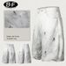 Men's Clothing Retro Trend Ink Machete Washed Casual Jeans Oversize High Street Stitching Straight Pants_mkmklike.com