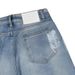 Men's Washed Flared Jeans Trendy High Street Style With Splattered Design Casual Straight Leg Blue Denim Pants_mkmklike.com