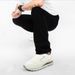 Men's Heavyweight Washed Denim Jeans Classic Black Straight-Leg Vintage Vibe Streetwear Essential Distressed Finish S-XL_mkmklike.com