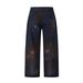 Men's High Street American Style Full Rhinestone Starry Sky Jeans - Straight Leg Stretch Denim Pants With Hand-Painted Glitter Details_mkmklike.com