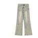Men's Retro Trendy Wide Leg Trousers Distressed Washed American Jeans Loose Fit Street Style Spring Autumn Black Blue Cotton_mkmklike.com