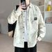 Northfold 2025 Spring And Autumn Brand Denim Men's Gradient Long Sleeve Shirt Youth Trendy Cool Casual Jacket_mkmklike.com