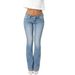 Women's Low-Rise Skinny Jeans Distressed Monkey Pattern Street Style Fashion_mkmklike.com
