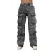 Women's High Waist Wide Leg Pants Rhinestone Embellished Icy Silk Trousers, Flowy Straight-Leg Palazzo Pants With Sheer Shimmer_mkmklike.com