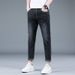 Women's High-Waisted Relaxed Fit Jeans - Stretchy Cotton Harlem Pants With Tapered Leg For Casual Comfort_mkmklike.com