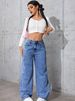 Women's Clothing Sweet And Spicy Style High Waist Large Straight Pants_mkmklike.com