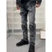 Japanese-Inspired Relaxed Fit Jeans – Minimalist Black Denim For Urban Aesthetic_mkmklike.com