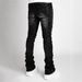 2026 Fashion Jeans Youth/Men Cotton Mid Waist Elasticity Diamond Inlaid Straight Type Stacking Denim Pants_mkmklike.com
