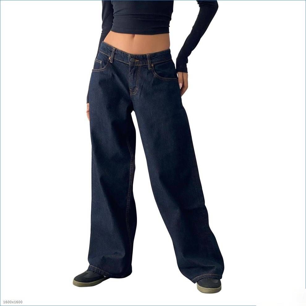 Women's Straight Leg Stretch Denim Jeans - High Waist Comfort Fit, Classic Washed Colors, All-Day Wear For Work & Casual_mkmklike.com