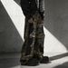 Men's Camo Print Distressed Jeans – Streetwear Straight-Leg Denim With Hand-Painted Details | Loose Fit & Low-Rise Design_mkmklike.com