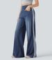 2025 European And American Retro Washed Side Stripe Jeans For Women High Street Design Loose Two Stripes Versatile_mkmklike.com