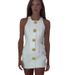 Women's Clothing niche design metal button short sleeveless dress _mkmklike.com