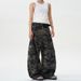 "Men's Vintage Camo Cargo Jeans – Distressed Utility Pants With Reverse-Wash Effect & Relaxed Fit (Military-Inspired, Urban Explorer Style)"_mkmklike.com