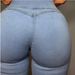 Women's Clothing Bodybuilding Peach Butt Shaping Fitness Jeans _mkmklike.com