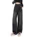 Retro Straight-leg Jeans Women, New Spring/summer Style, Plus Size, Suitable For Pear-shaped Body, High-waisted,_mkmklike.com