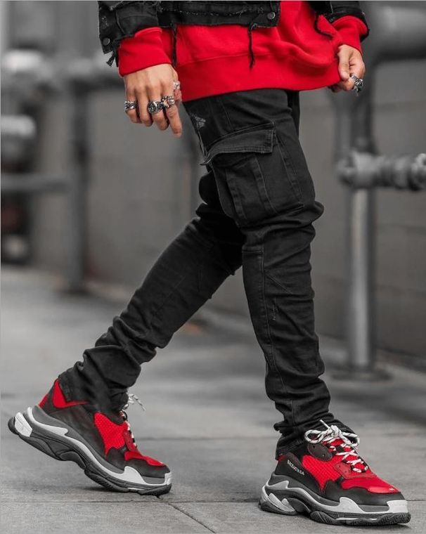 Men's Clothing Side Pocket Small Foot Skinny Jeans_mkmklike.com