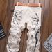 Men's Clothing Printed Jeans Korean Style Casual Slim Fit Elastic Men's Pants_mkmklike.com