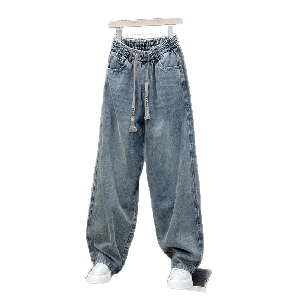 Men's Casual Streetwear Cotton Straight Leg Jeans - Relaxed Fit, Mid Rise, Comfortable & Stylish For Everyday Wear_mkmklike.com