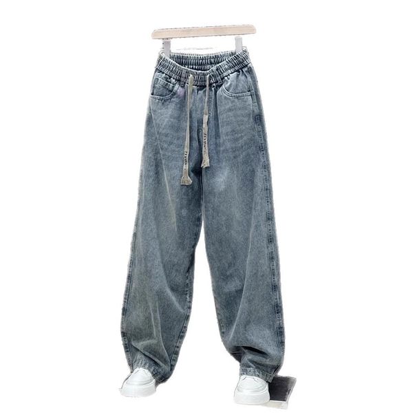 Men's Casual Streetwear Cotton Straight Leg Jeans - Relaxed Fit, Mid Rise, Comfortable & Stylish For Everyday Wear_mkmklike.com