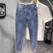 Men's Stretch Slim Straight Jeans - Vintage Washed Denim With Subtle Print, High Elasticity Comfort Fit (Blue/Black Grey, 28-36 Waist)_mkmklike.com