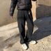 Nordmann Washed Black Jeans 2025 New Men's Autumn Winter Loose Straight High Street Retro Trendy Brand Casual Pants_mkmklike.com