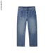 Men's Loose Fit High Street Straight Leg Jeans - Vintage Washed Denim Pants For Casual Streetwear_mkmklike.com
