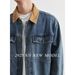 Yizhi American Retro Color Block Denim Men's Spring And Autumn Loose Trendy Handsome Workwear Jacket Men_mkmklike.com