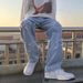Men's Retro 3D Tailored Jeans - Classic Straight Leg Denim Pants With Vintage-Inspired Construction_mkmklike.com