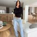 Women's Y2K Retro Hot Selling Low-Rise Jeans, Fashionable Retro Straight Leg Loose Fit Jeans_mkmklike.com