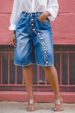 Women's High-Waisted Cropped Jeans Multi-Button New Style 2025 Independent Store_mkmklike.com