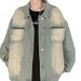 Loom Heavyweight Retro Washed Vintage Denim For Men Spring Autumn Trendy European And American High Street Jacket With Design_mkmklike.com