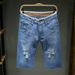 Men's Ripped Denim Shorts Loose Fit Versatile Trendy Summer Thin Five Point Distressed Pants 2026 New Style_mkmklike.com