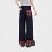 Men's Clothing Autumn And Winter Retro Plaid Stitching Straight Casual Pants Loose Trendy Jeans_mkmklike.com