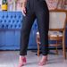 Women's fashion solid color round neck sleeveless high waist slim temperament jumpsuit_mkmklike.com
