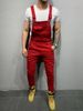 Men's Dyed Wide Leg Jeans Ripped Denim Pants Trendy Workwear Mid Waist Long Cotton Non-Stretch Machine Washable 6 Colors_mkmklike.com