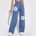 Women's Clothing Jeans Women's High Waist Slim Straight Denim Trousers_mkmklike.com