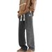 Men's Clothing Straight Leg Jeans, Spring Versatile Loose American High Street Casual US Embroidered Trousers_mkmklike.com